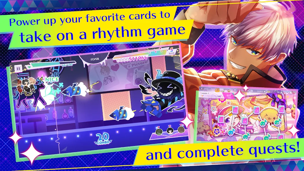Otome Games Obey Me! NB [MOD: безлимитные ресурсы и открыты все уровни] Screenshot 4