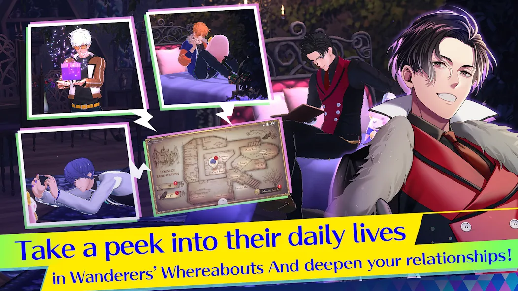 Otome Games Obey Me! NB [MOD: безлимитные ресурсы и открыты все уровни] Screenshot 5