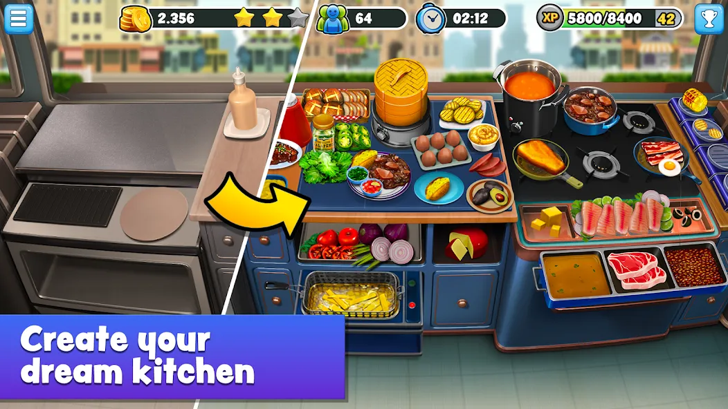 Food Truck Chef™ Cooking Games [MOD: много денег и все уровни открыты] Screenshot 3