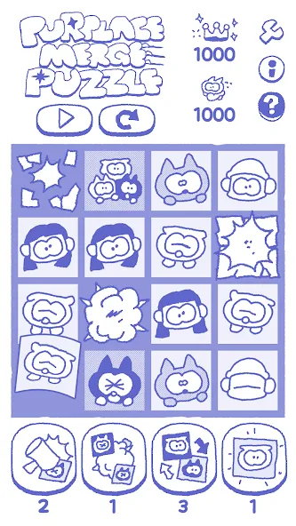 PURPLACE Merge Puzzle [MOD: безлимитные монеты и подсказки] Screenshot 3