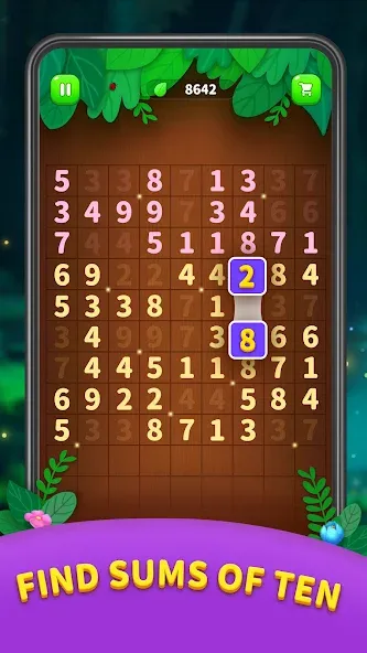 Number Match - Ten Pair Puzzle [MOD: без рекламы и бесконечные подсказки] Screenshot 2