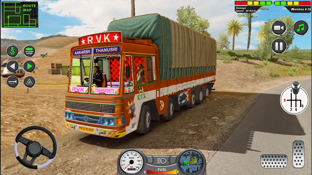 Indian Heavy Truck Delivery 3D [MOD: безлимитные деньги и все грузовики] Screenshot 1