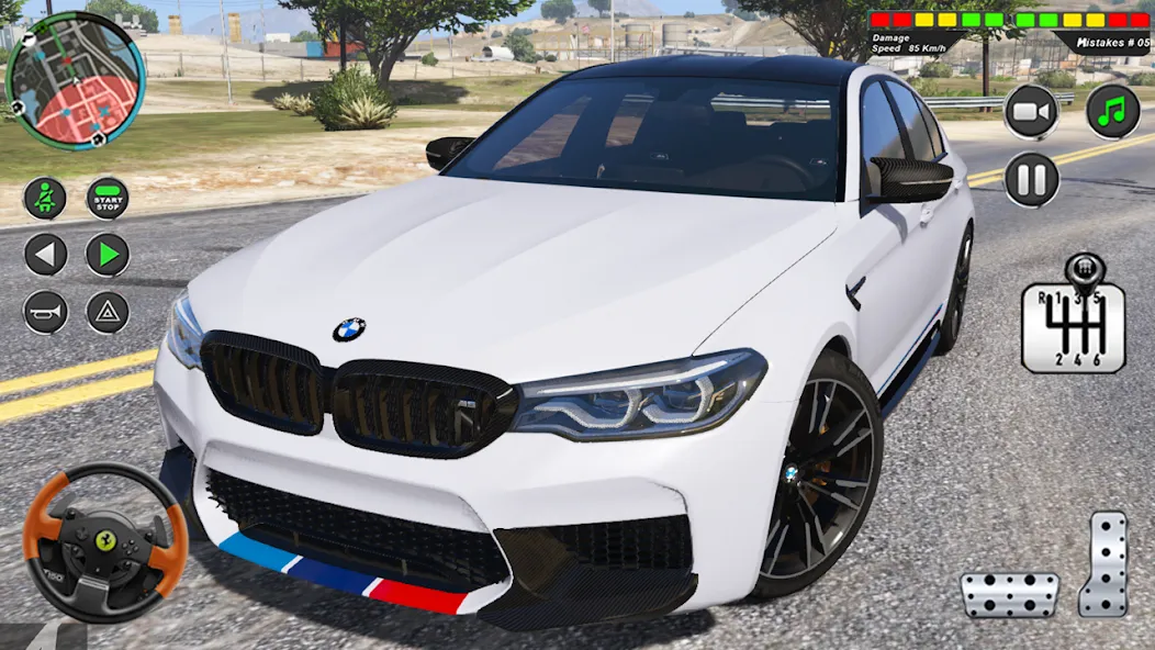 Modern Car Advance Driving 3D [MOD: безлимитные деньги и открыты все машины] Screenshot 1