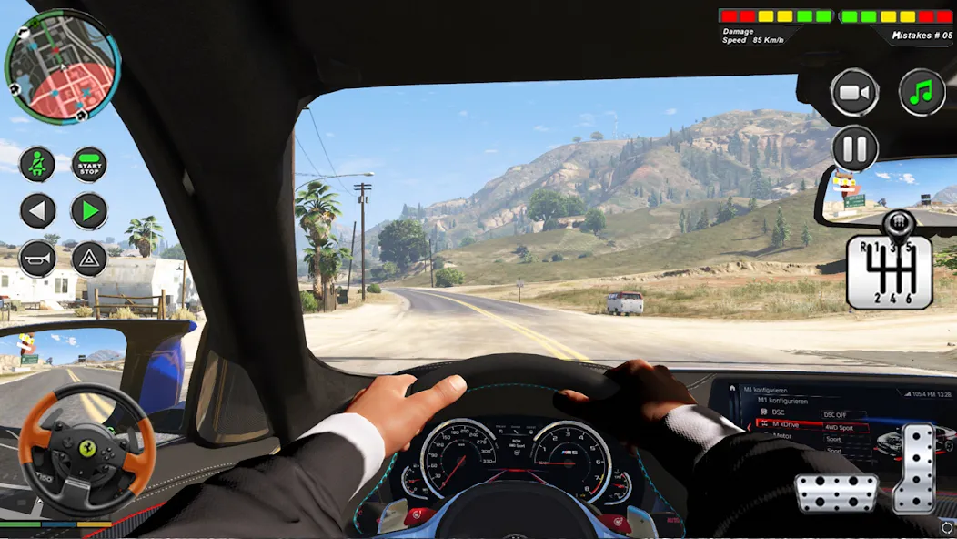Modern Car Advance Driving 3D [MOD: безлимитные деньги и открыты все машины] Screenshot 3