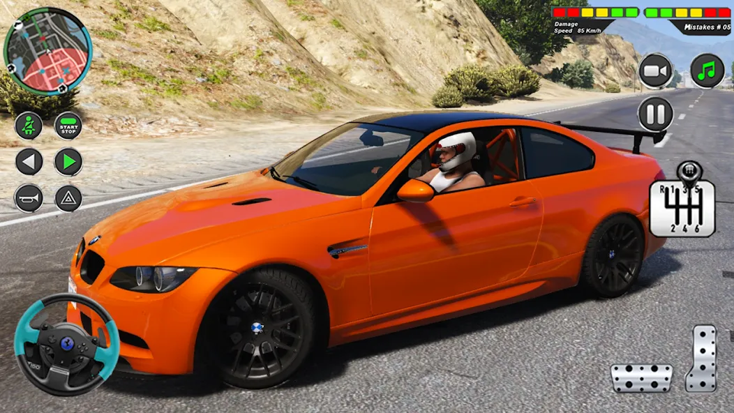 Modern Car Advance Driving 3D [MOD: безлимитные деньги и открыты все машины] Screenshot 4