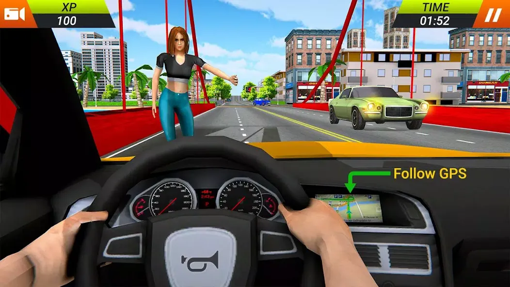 Modern Taxi Car Glory Driving [MOD: безлимитные деньги и открыты все машины] Screenshot 1