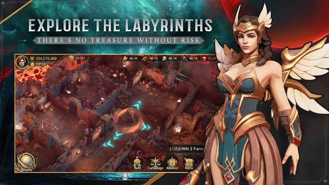 Land of Empires: Immortal [MOD: безлимитные ресурсы и ускоренное строительство] Screenshot 3