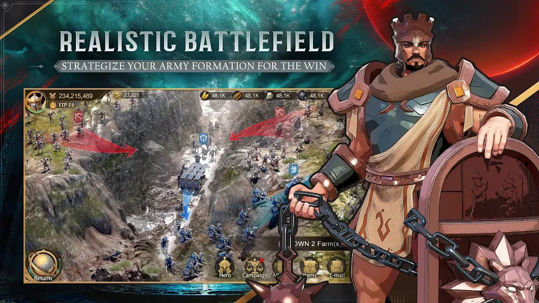 Land of Empires: Immortal [MOD: безлимитные ресурсы и ускоренное строительство] Screenshot 4