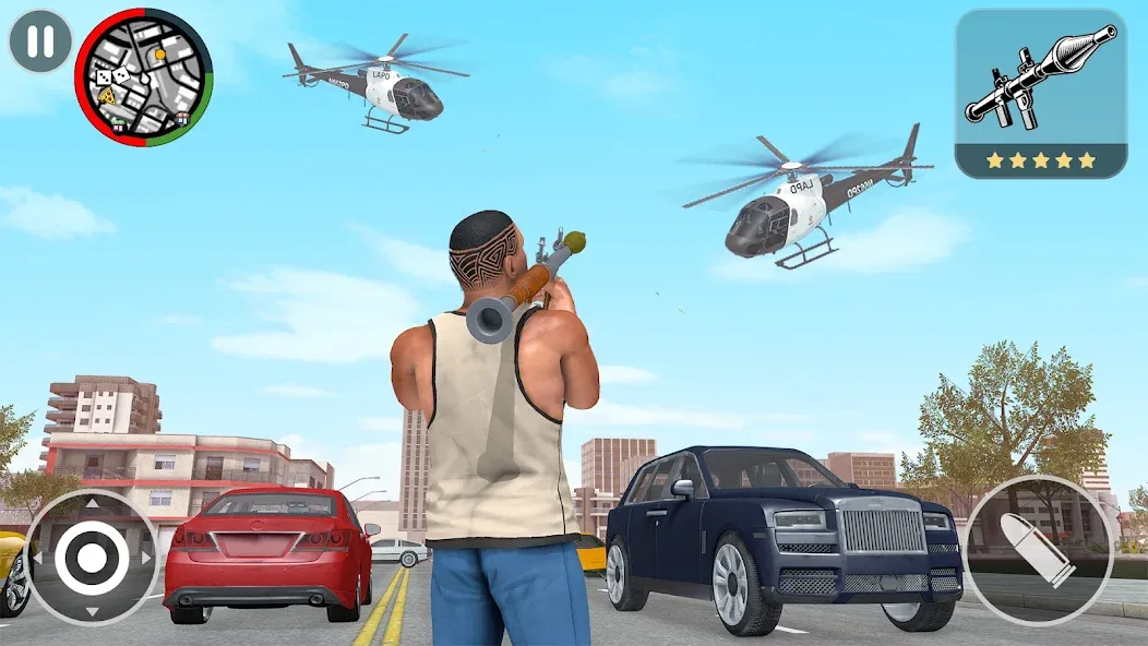 Grand City Vegas Crime Games [MOD: безлимитные деньги и оружие] Screenshot 3