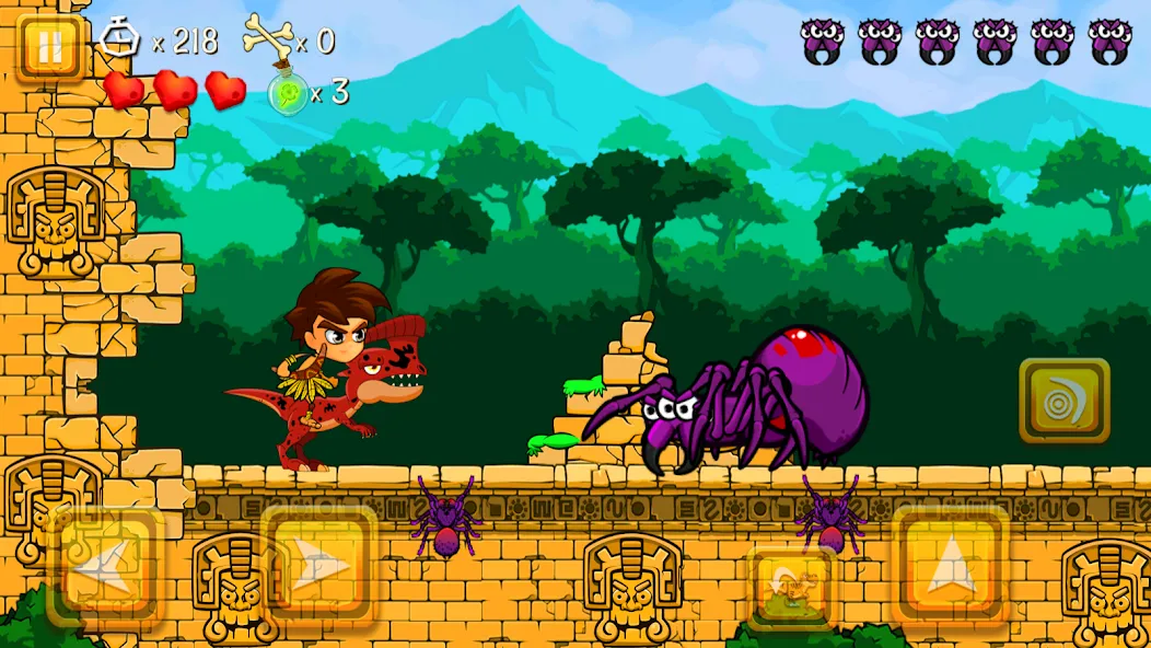 Super Warrior Dino Adventures [MOD: безлимитные монеты и открытые уровни] Screenshot 5