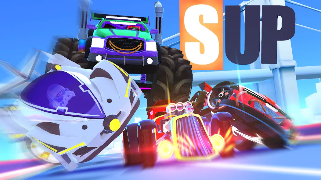 SUP Multiplayer Racing Games [MOD: безлимитные деньги и все машины] Screenshot 5