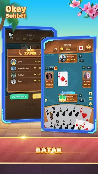 Okey Sohbet: 101 &amp; batak [MOD: без рекламы и бесконечные монеты] Screenshot 2