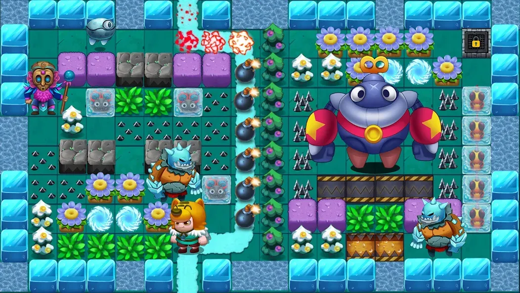 Bomb Man Legend [MOD: безлимитные бомбы и открыты все уровни] Screenshot 2