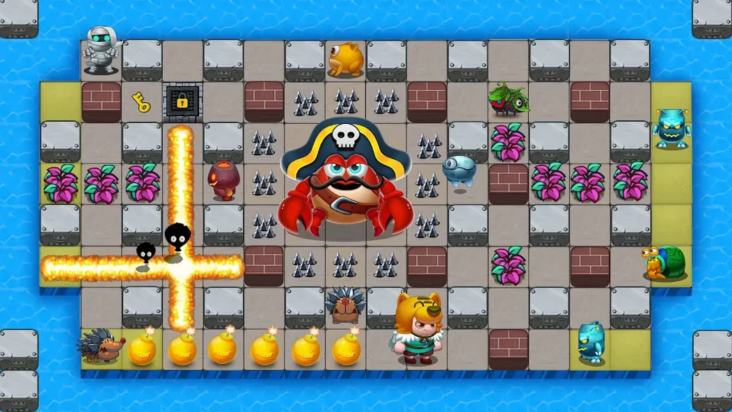 Bomb Man Legend [MOD: безлимитные бомбы и открыты все уровни] Screenshot 3