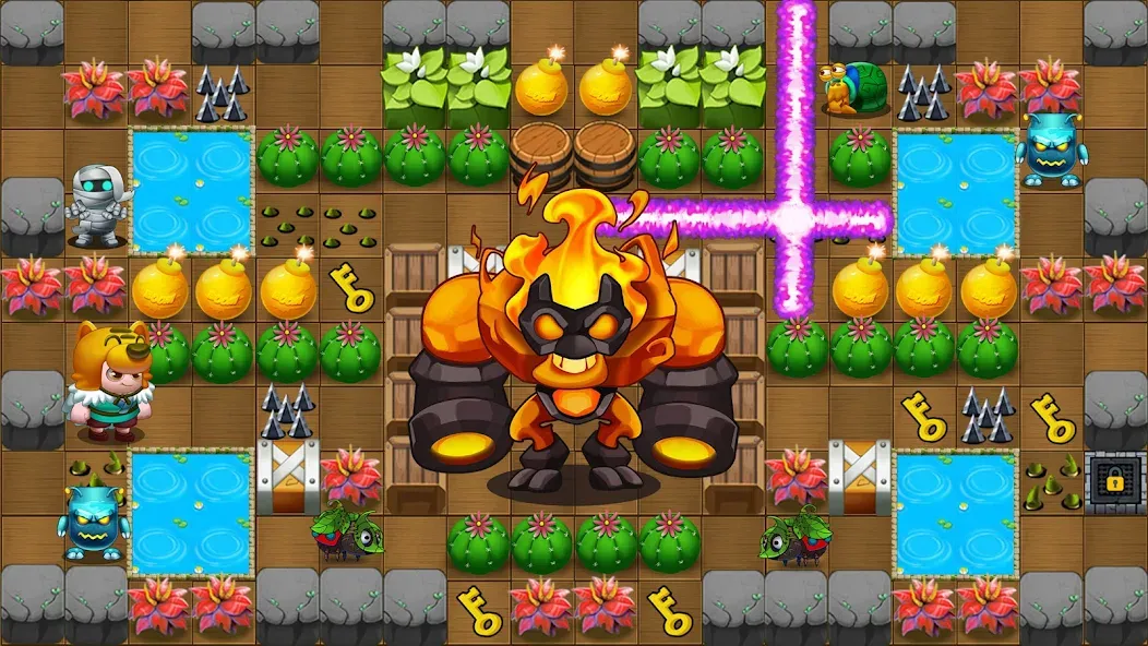 Bomb Man Legend [MOD: безлимитные бомбы и открыты все уровни] Screenshot 5