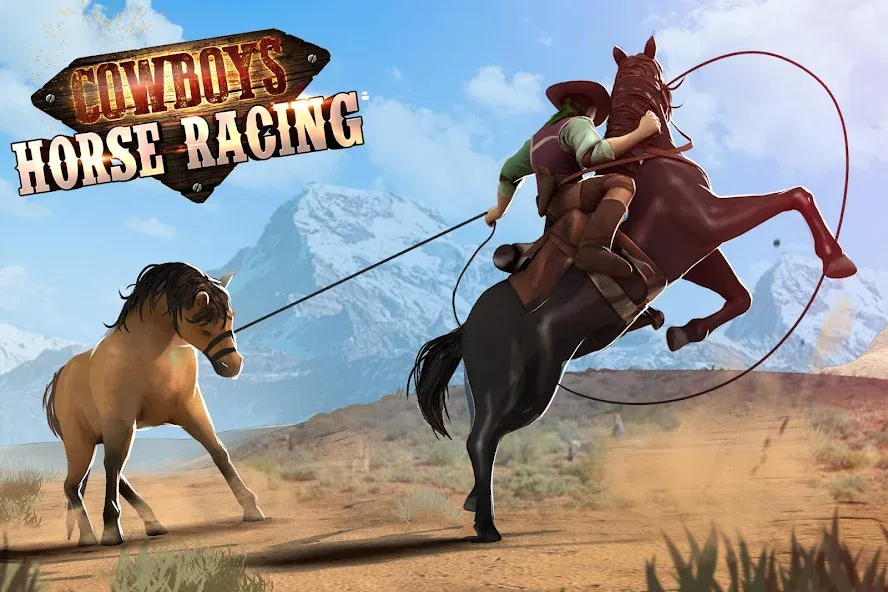 Cowboys Horse Racing Derby [MOD: безлимитные деньги и ускоренная лошадь] Screenshot 1