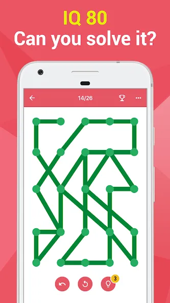 1LINE –One Line with One Touch [MOD: без рекламы и все уровни открыты] Screenshot 2