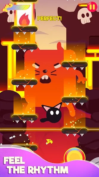 Cringe the Cat - Music Game [MOD: безлимитные ноты и все уровни] Screenshot 2