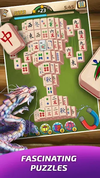 Mahjong Village [MOD: безлимитные монеты и подсказки] Screenshot 1