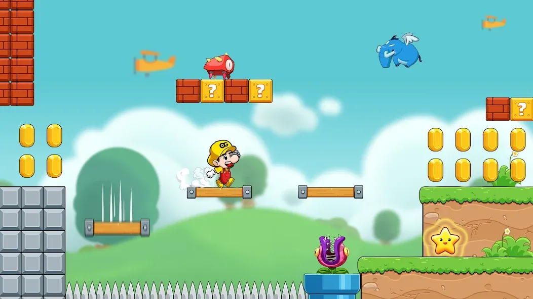 Bean's World Super: Run Games [MOD: без рекламы и все уровни] Screenshot 1