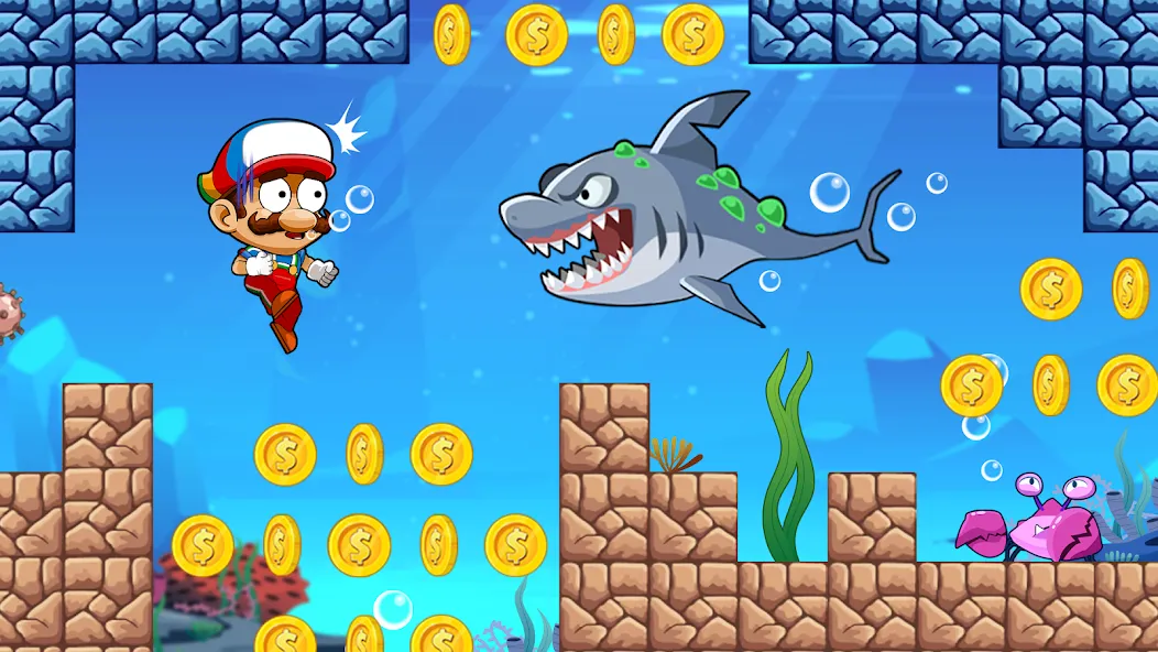Super Bean Bros: Running Games [MOD: безлимитные монеты и все уровни] Screenshot 2
