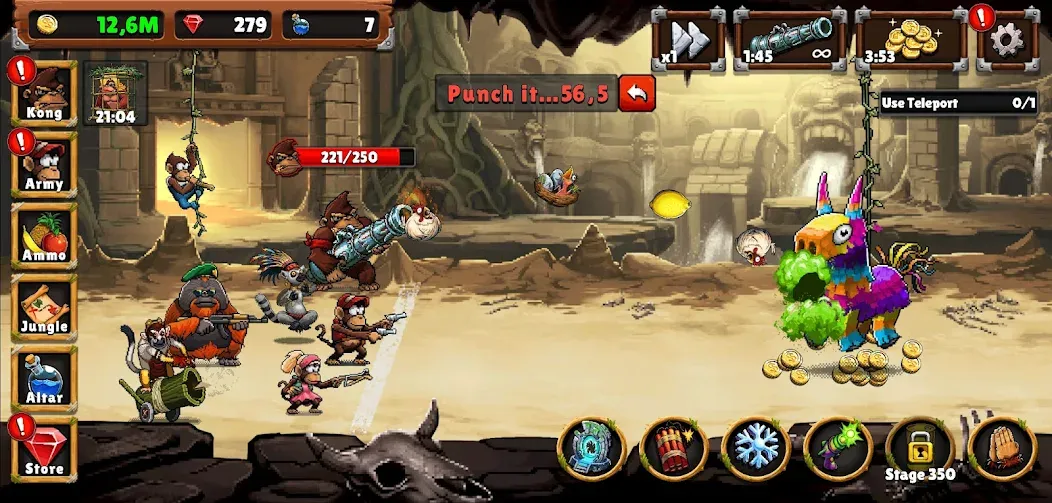 Apes vs. Zombies [MOD: безлимитные ресурсы и усиленные обезьяны] Screenshot 5