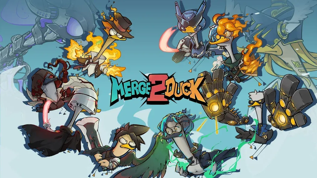 Merge Duck 2: Idle RPG [MOD: безлимитные деньги и усиленные утки] Screenshot 1