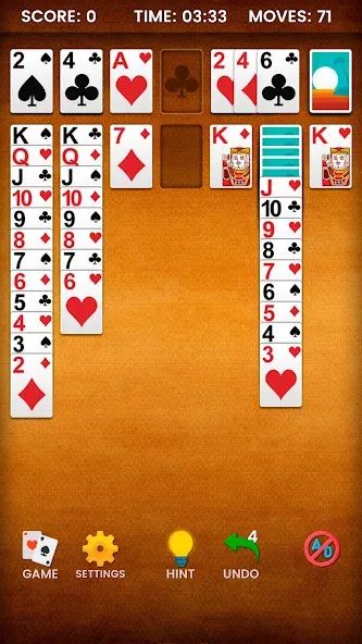 Klondike Solitaire [MOD: безлимитные подсказки и отмены ходов] Screenshot 5