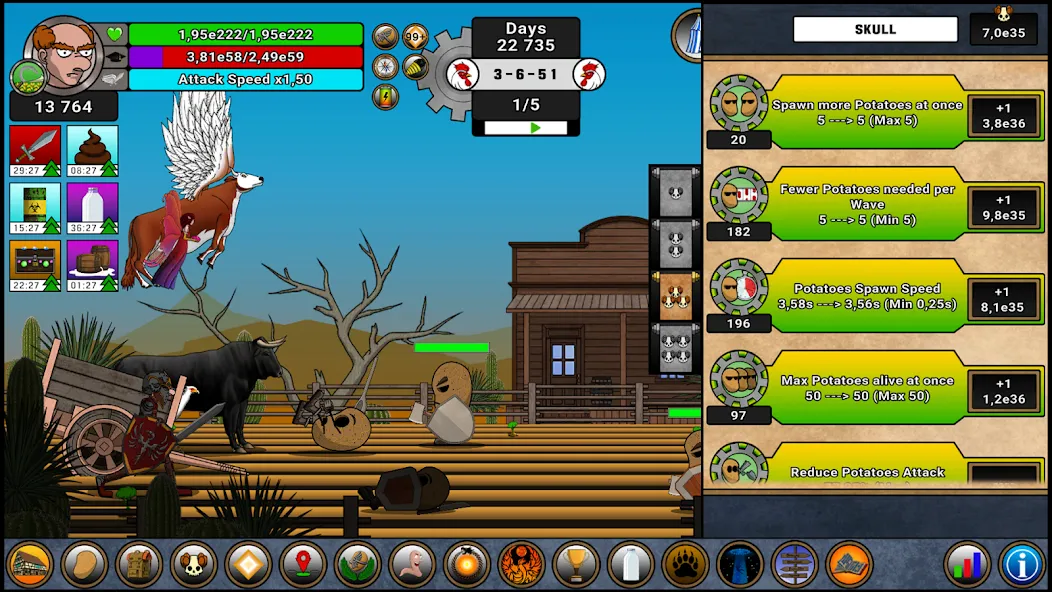 Farmer Against Potatoes Idle [MOD: безлимитные деньги и ресурсы] Screenshot 2