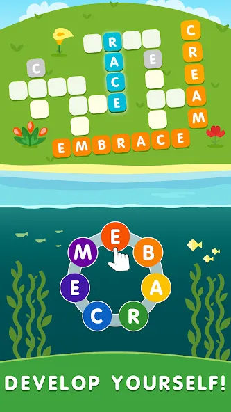 Crossword out of the words [MOD: безлимитные подсказки и открыты все уровни] Screenshot 5