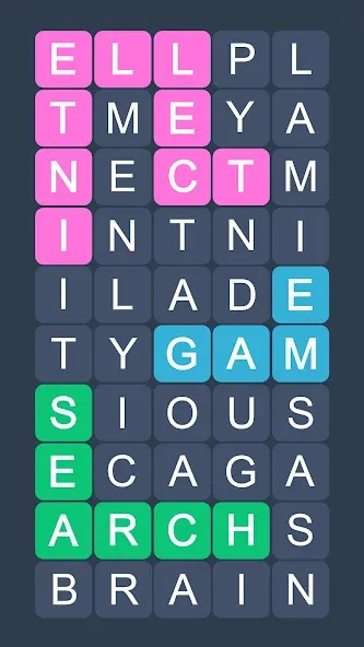Word Search - Evolution Puzzle [MOD: без рекламы и все уровни открыты] Screenshot 1