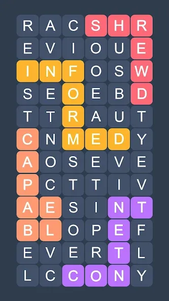 Word Search - Evolution Puzzle [MOD: без рекламы и все уровни открыты] Screenshot 2