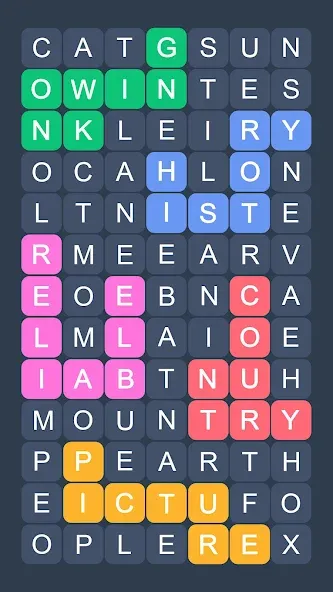 Word Search - Evolution Puzzle [MOD: без рекламы и все уровни открыты] Screenshot 3