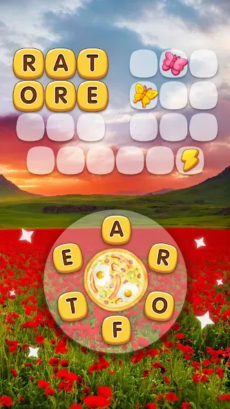 Word Pizza - Word Games [MOD: безлимитные подсказки и монеты] Screenshot 3