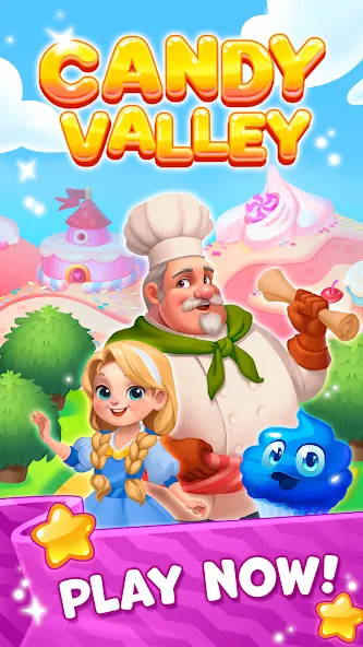 Candy Valley - Match 3 Puzzle [MOD: безлимитные монеты и жизни] Screenshot 5