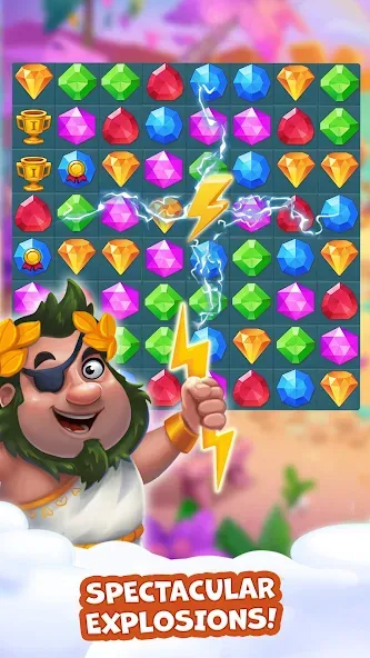 Pirate Treasures: Jewel &amp; Gems [MOD: безлимитные монеты и жизни] Screenshot 3