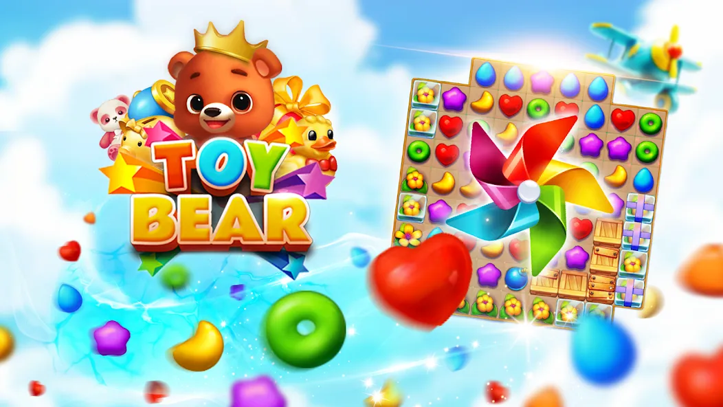 Toy Bear Sweet POP: Match 3 [MOD: много монет и жизней] Screenshot 5