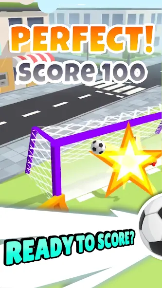 Crazy Kick! Fun Football game [MOD: безлимитные деньги и все голы] Screenshot 1