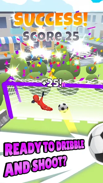 Crazy Kick! Fun Football game [MOD: безлимитные деньги и все голы] Screenshot 2