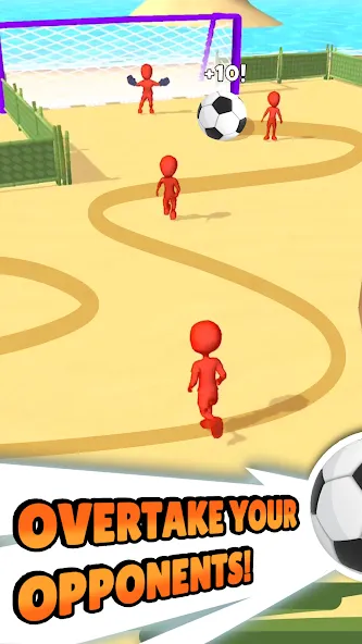 Crazy Kick! Fun Football game [MOD: безлимитные деньги и все голы] Screenshot 3