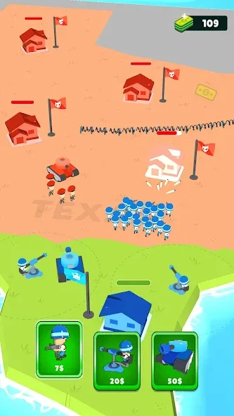 Draw Army: State Survivor [MOD: безлимитные деньги и усиленная армия] Screenshot 2