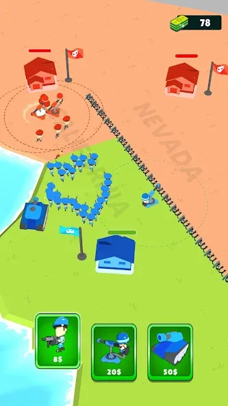 Draw Army: State Survivor [MOD: безлимитные деньги и усиленная армия] Screenshot 4