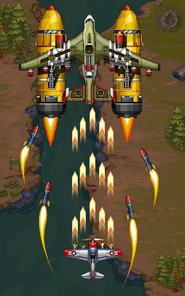 1945 Air Force: Airplane games [MOD: безлимитные деньги и все самолёты] Screenshot 5