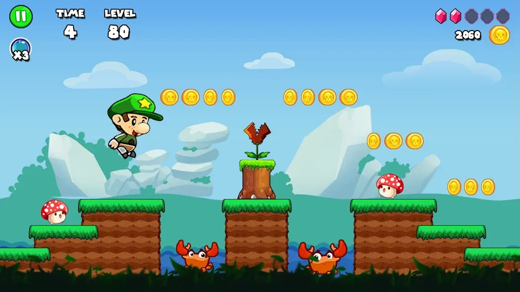 Bob Run: Adventure run game [MOD: бесконечные жизни и монеты] Screenshot 1