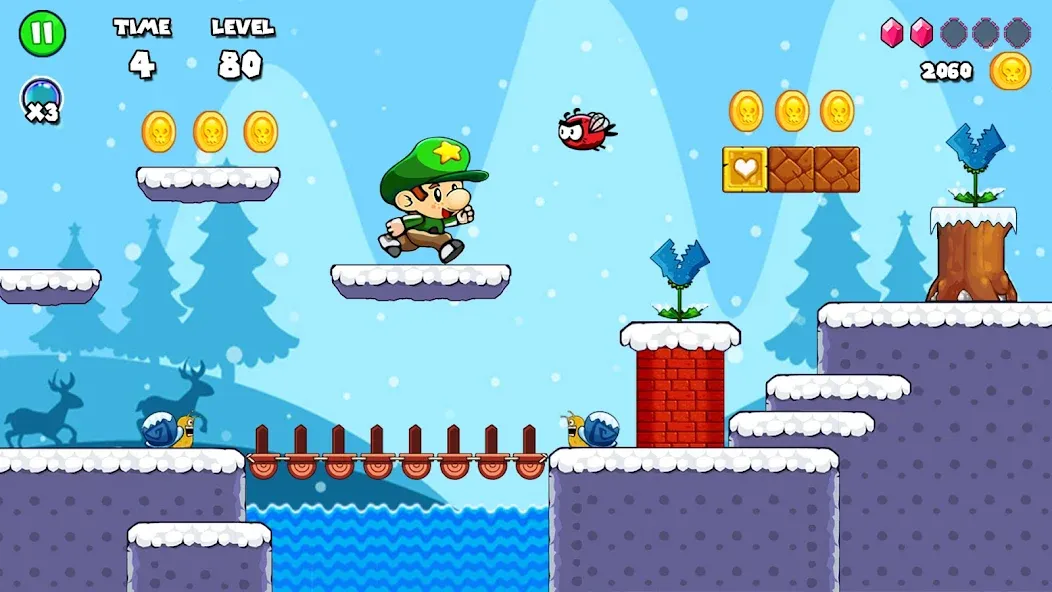 Bob Run: Adventure run game [MOD: бесконечные жизни и монеты] Screenshot 3