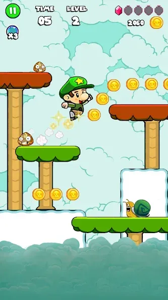 Bob Run: Adventure run game [MOD: бесконечные жизни и монеты] Screenshot 5