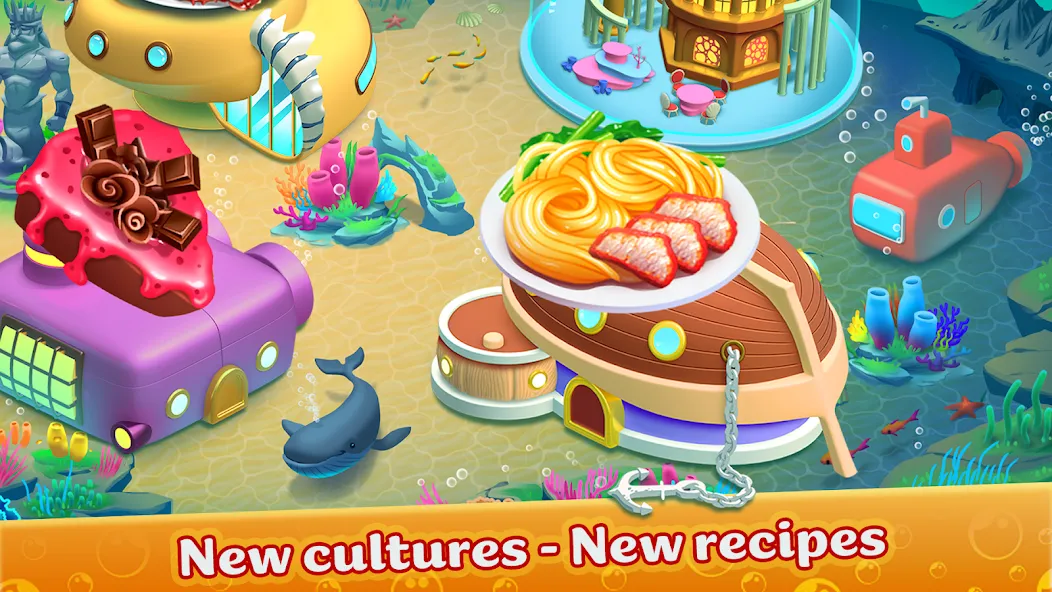 Cooking Aquarium - A Star Chef [MOD: много денег и алмазов] Screenshot 5