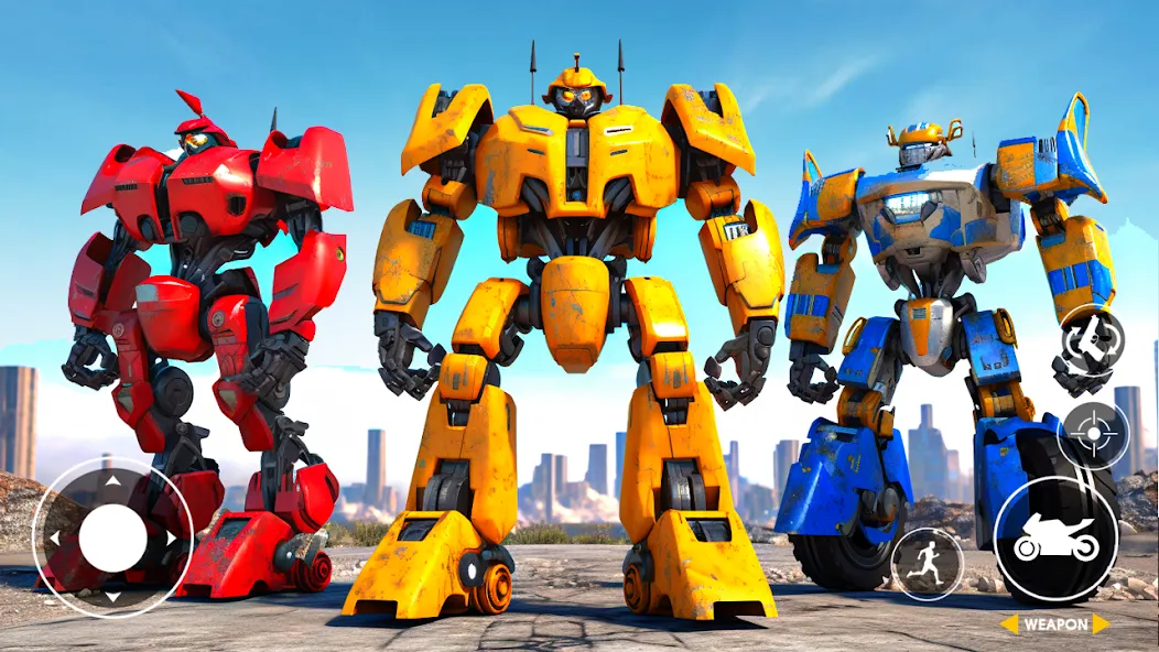 Real Robot Bike Transform Game [MOD: безлимитные деньги и все роботы] Screenshot 2