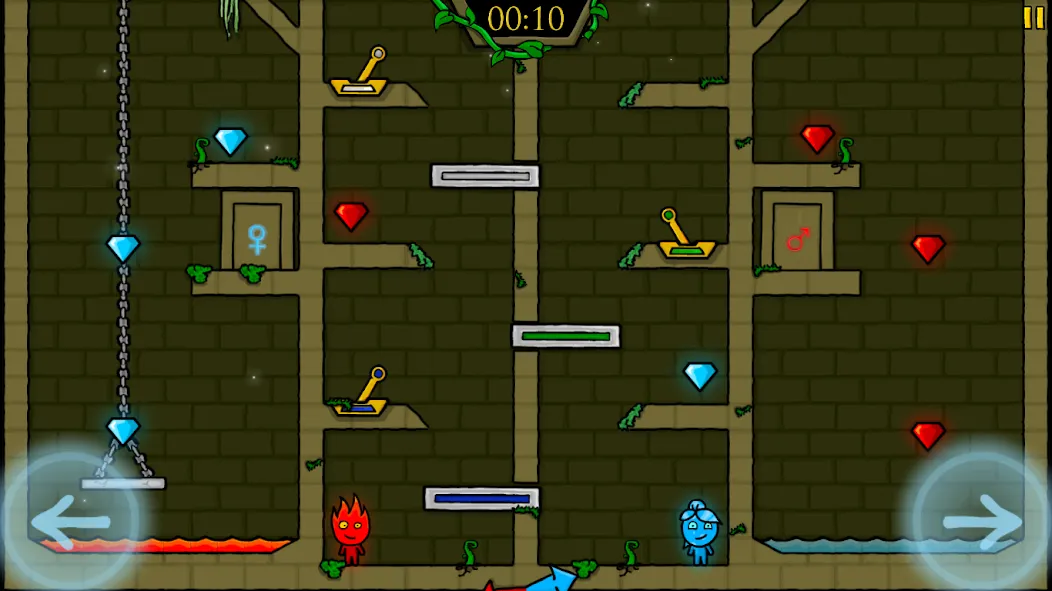 Fireboy &amp; Watergirl: Forest [MOD: открыты все уровни и бессмертие] Screenshot 2