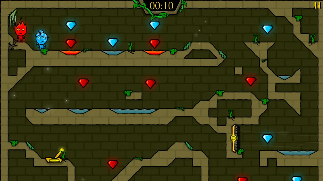Fireboy &amp; Watergirl: Forest [MOD: открыты все уровни и бессмертие] Screenshot 3